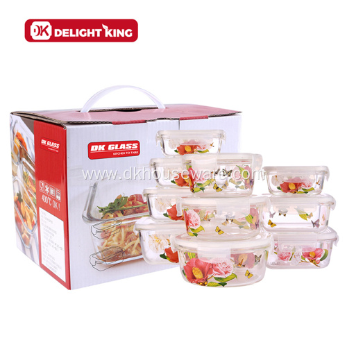 Leakproof High Borosilicate Glass Airtight Containers set